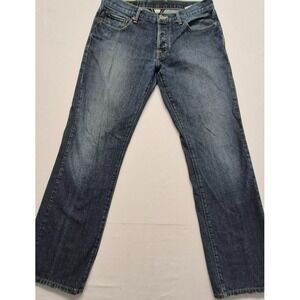 Lucky Brand 221 Slim Straight Short Inseam women's denim blue jeans sz. 32